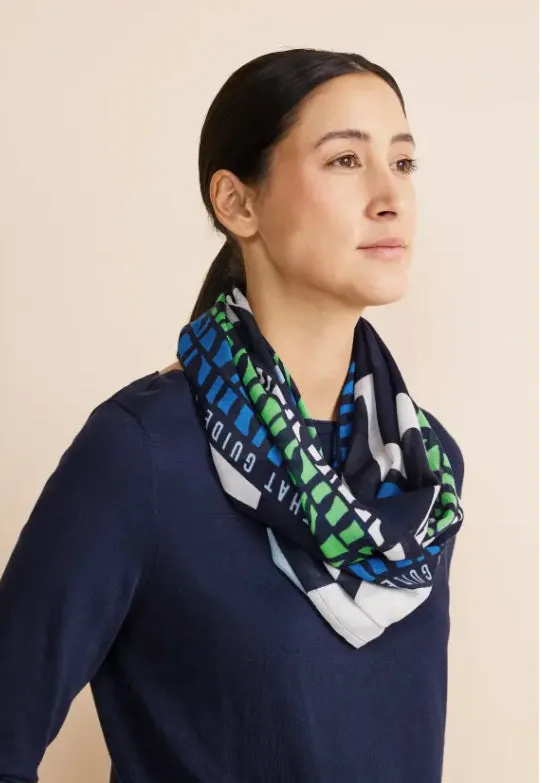 572384- Colour Print Loop Scarf - Street One