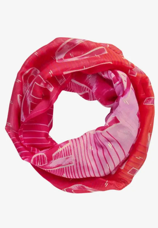 572395- Pink Loop Scarf - Cecil