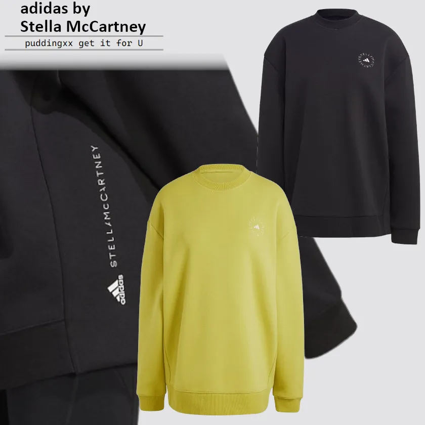 adidas by Stella McCartney  |Crew Neck Unisex Blended Fabrics Street Style Collaboration