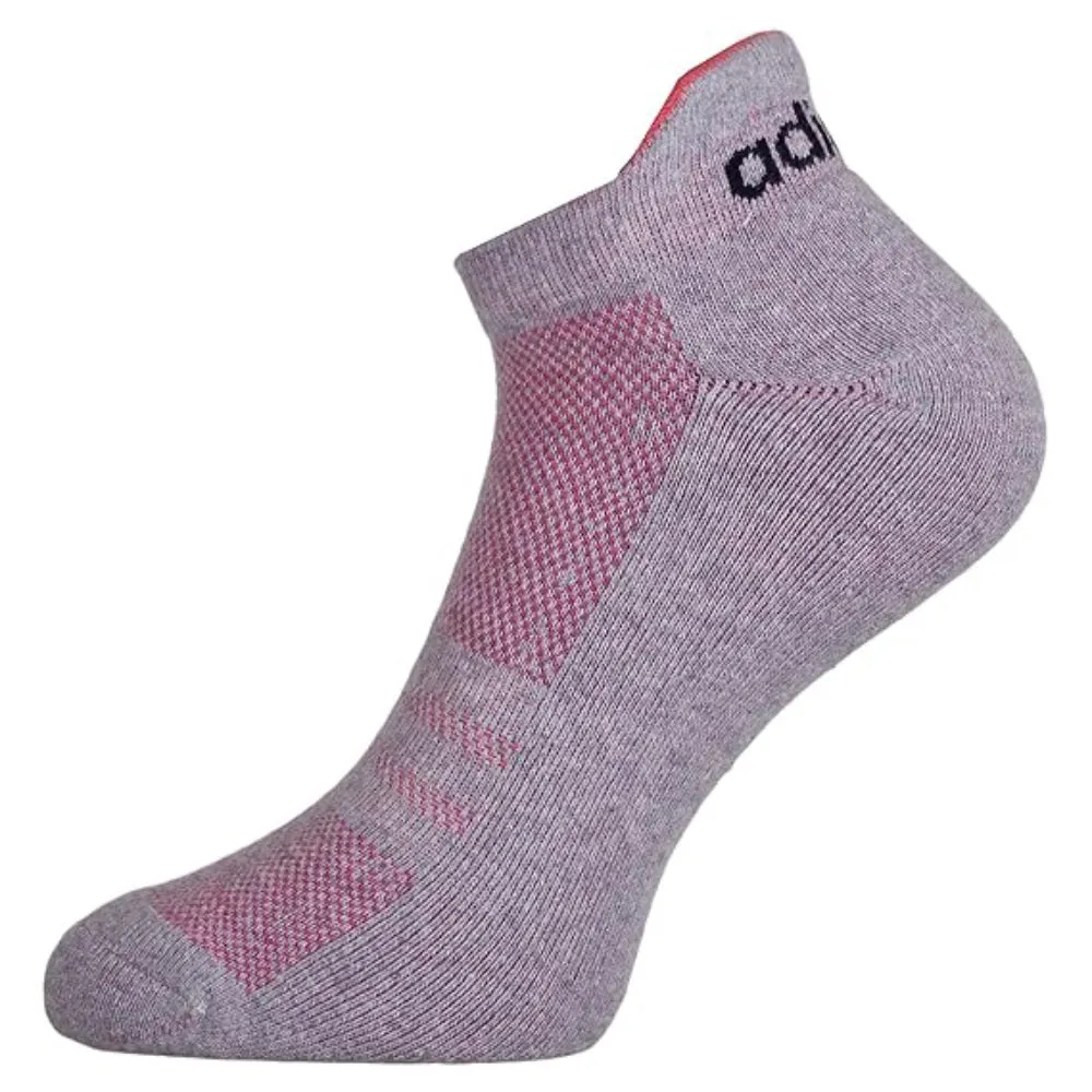 Adidas Women's Half Cushion Low Cut Socks (Light Grey/White/Colligative Navy)