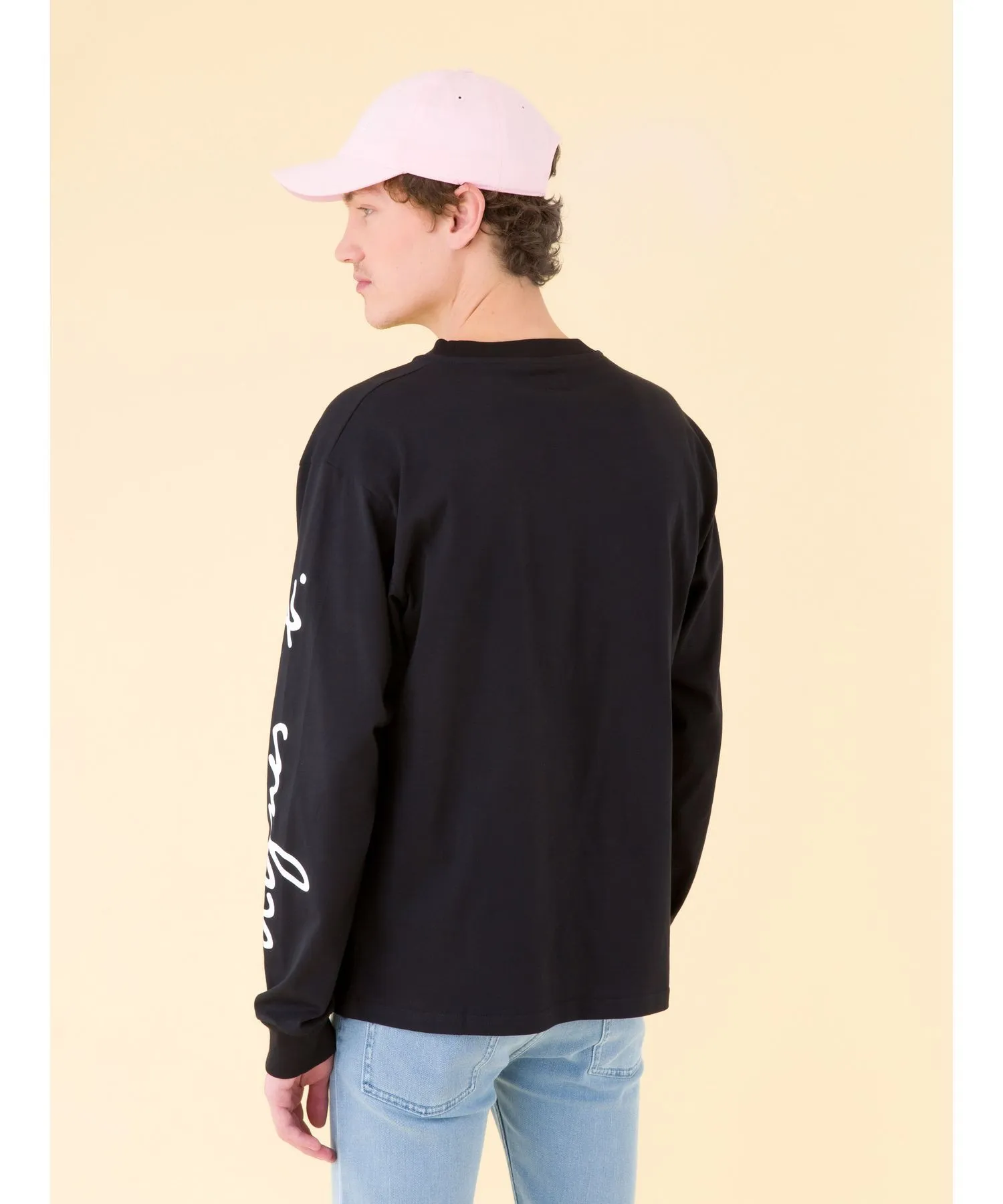 Agnes b  |Long Sleeves Plain Logos on the Sleeves Long Sleeve T-shirt