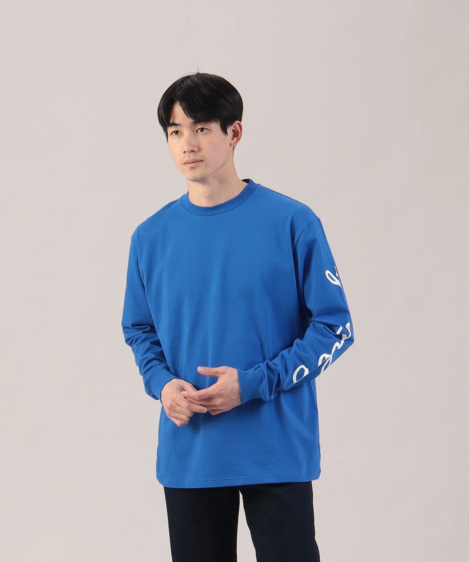 Agnes b  |Long Sleeves Plain Logos on the Sleeves Long Sleeve T-shirt