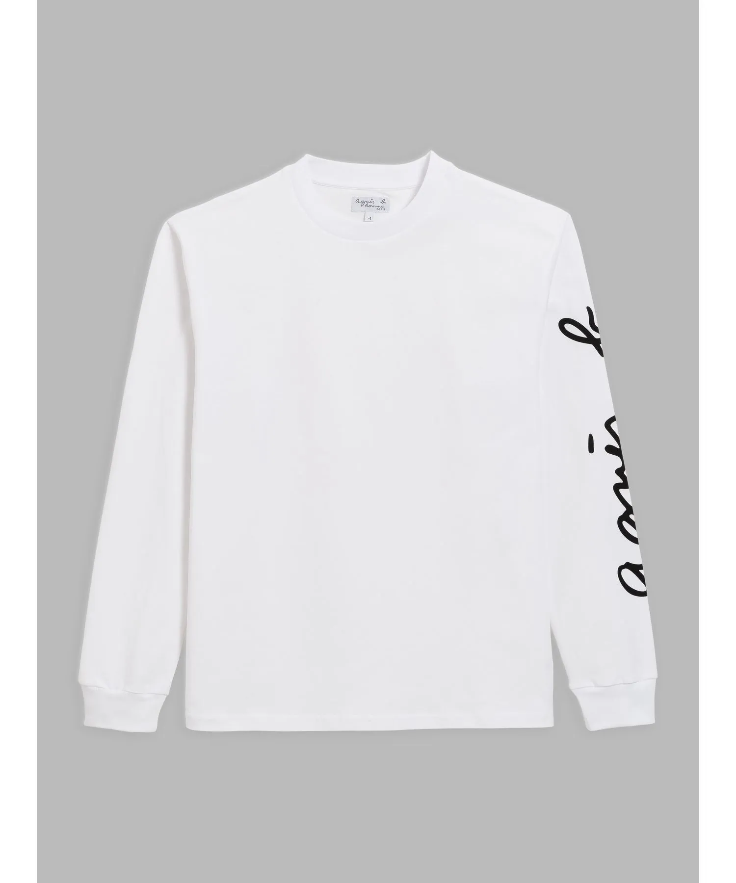 Agnes b  |Long Sleeves Plain Logos on the Sleeves Long Sleeve T-shirt