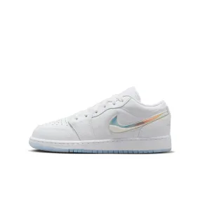 Air Jordan 1 Low Glitter Swoosh - Boy's Grade School