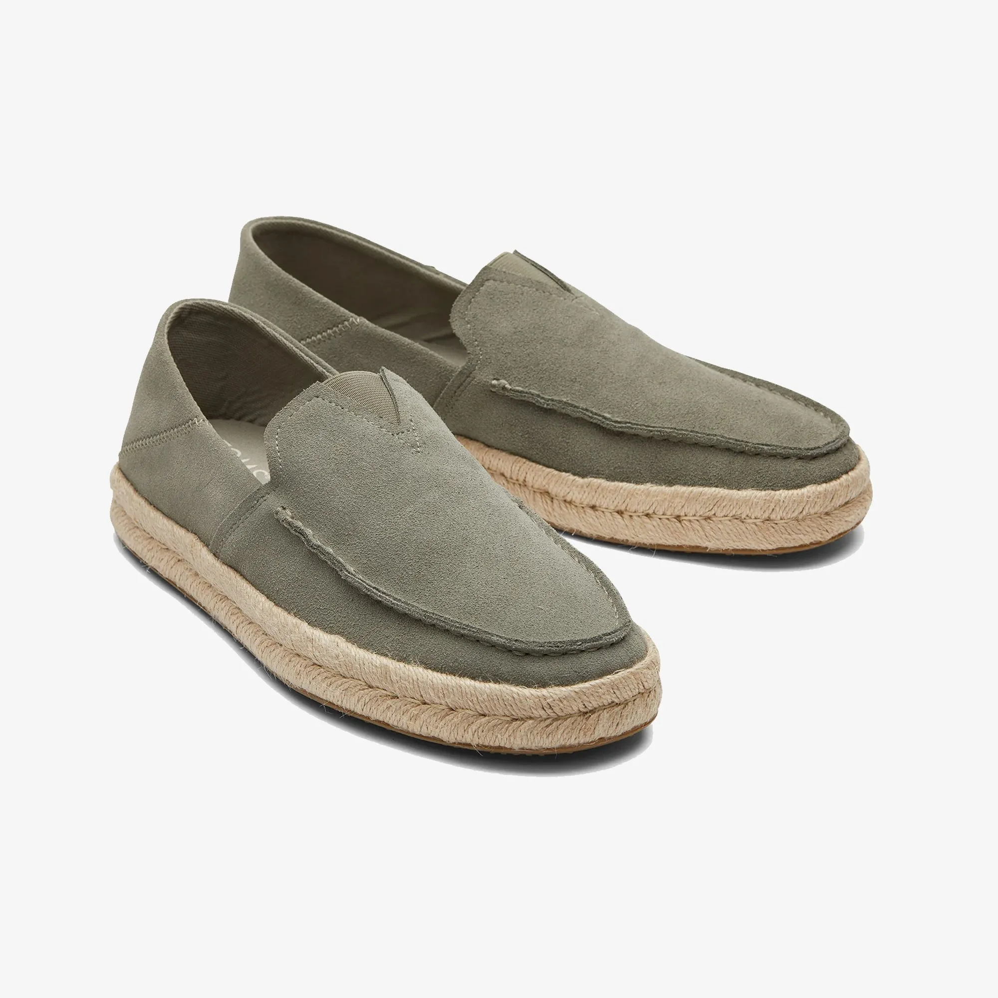 ALONSO LOAFERS SUEDE ESPADRILLES 'OLIVE'