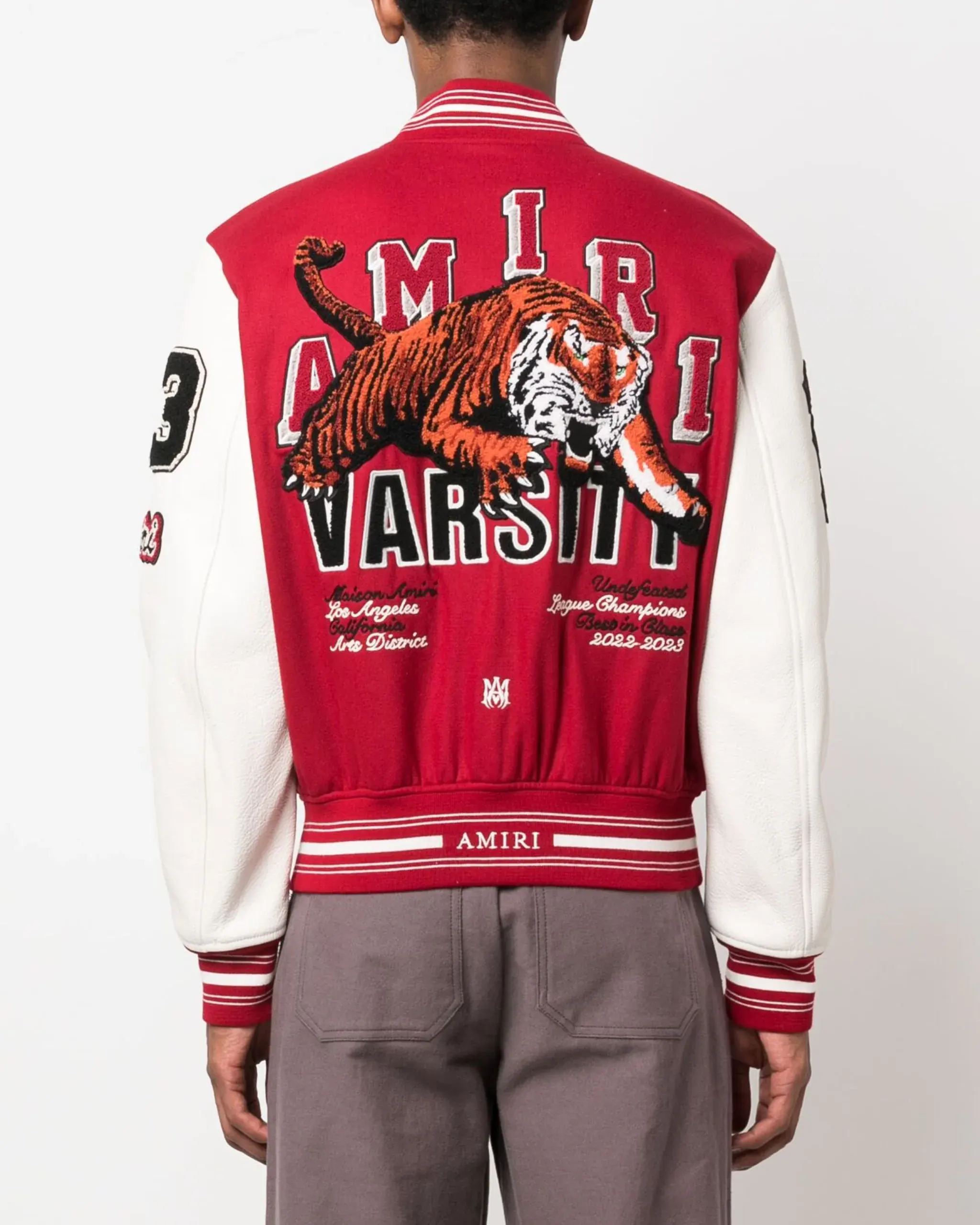 Amiri Red Varsity Jacket - William Jacket