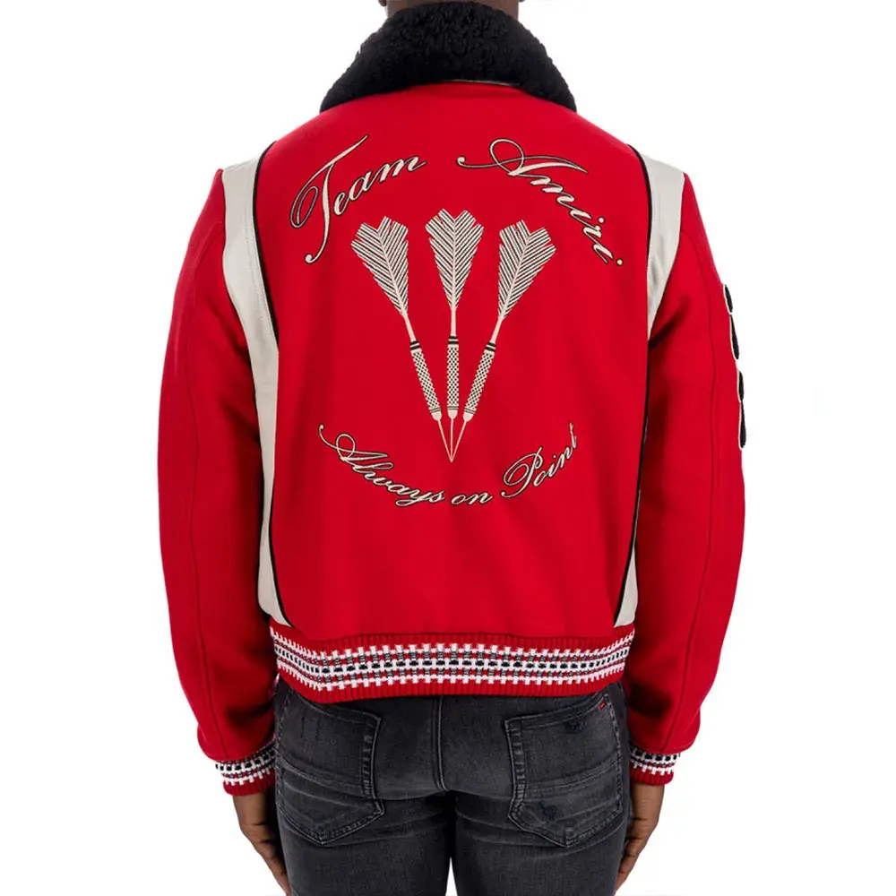 Amiri Red Varsity Jacket - William Jacket