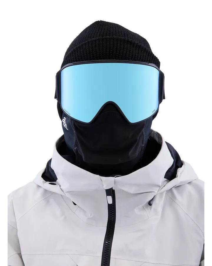 Anon M4 Cylindrical Snow Goggles + Bonus Lens + Mfi Face Mask - Black/Perceive Variable Blue Lens