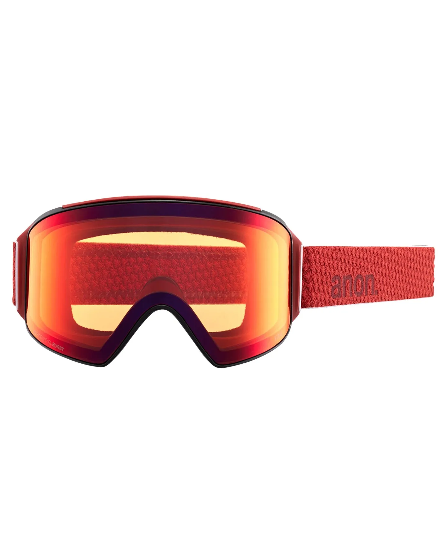 Anon M4 Cylindrical Snow Goggles + Bonus Lens + Mfi Face Mask - Mars/Perceive Sunny Red Lens