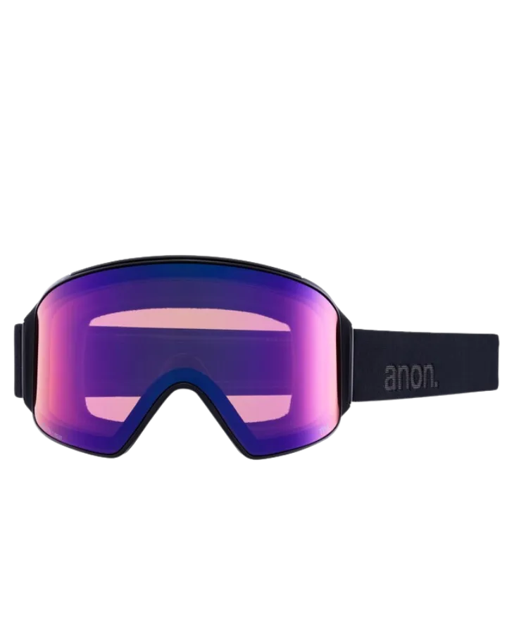 Anon M4 Cylindrical Snow Goggles + Bonus Lens + Mfi Face Mask - Smoke/Perceive Sunny Onyx Lens