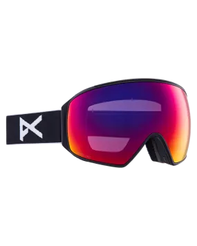 Anon M4 Toric Snow Goggles + Bonus Lens + Mfi Face Mask - Black/Perceive Sunny Red Lens