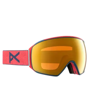 Anon M4 Toric Snow Goggles + Bonus Lens + Mfi Face Mask - Coral/Perceive Sunny Bronze Lens