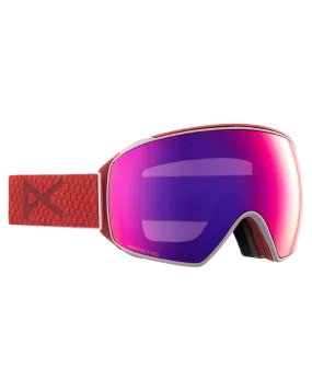 Anon M4 Toric Snow Goggles + Bonus Lens + Mfi Face Mask - Mars/Perceive Sunny Red Lens