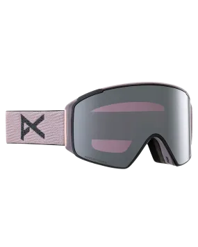 Anon M4S Cylindrical Snow Goggles + Bonus Lens + Mfi Face Mask - Elderberry/Perceive Sunny Onyx Lens