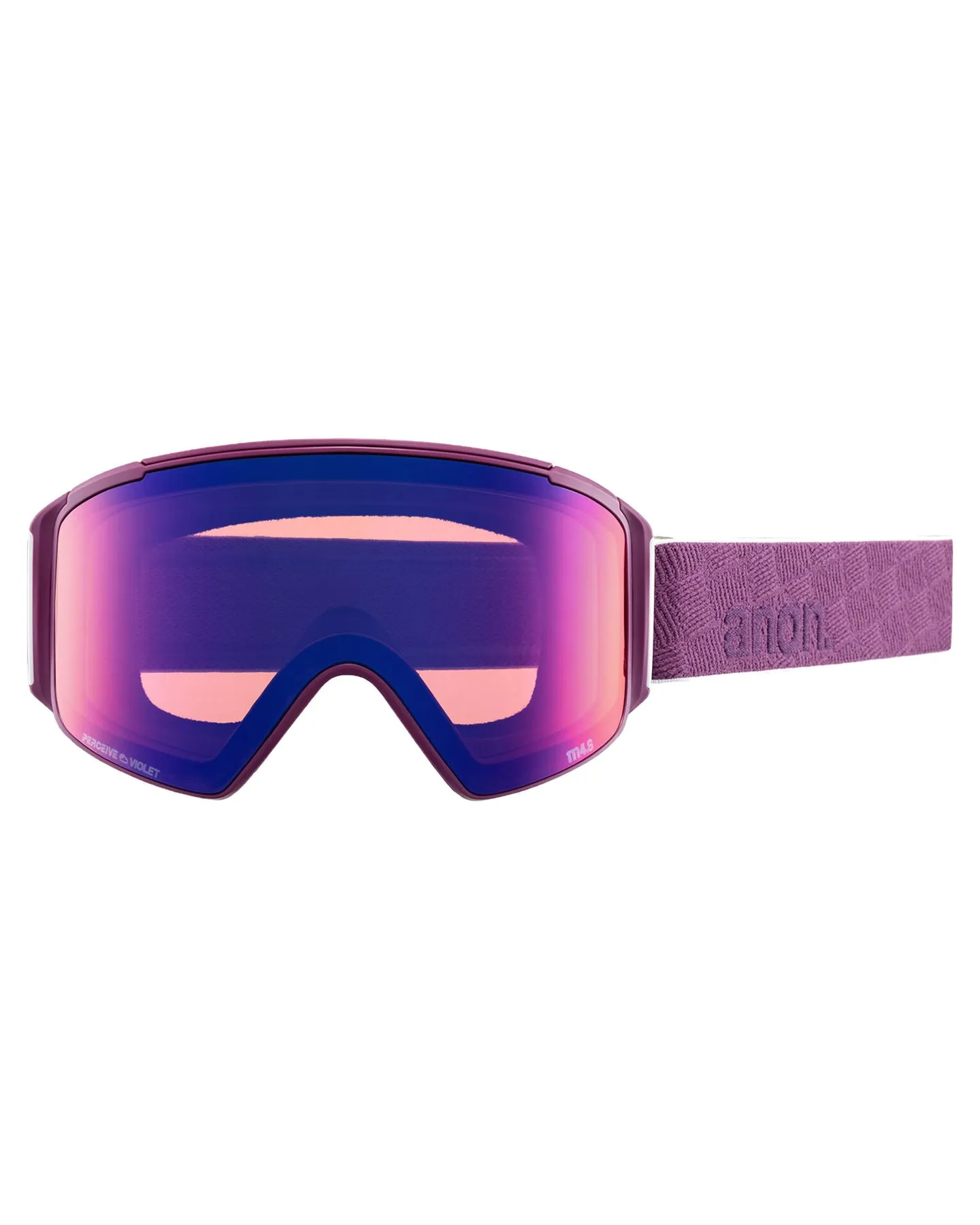 Anon M4S Cylindrical Snow Goggles + Bonus Lens + Mfi Face Mask - Grape/Perceive Sunny Onyx Lens