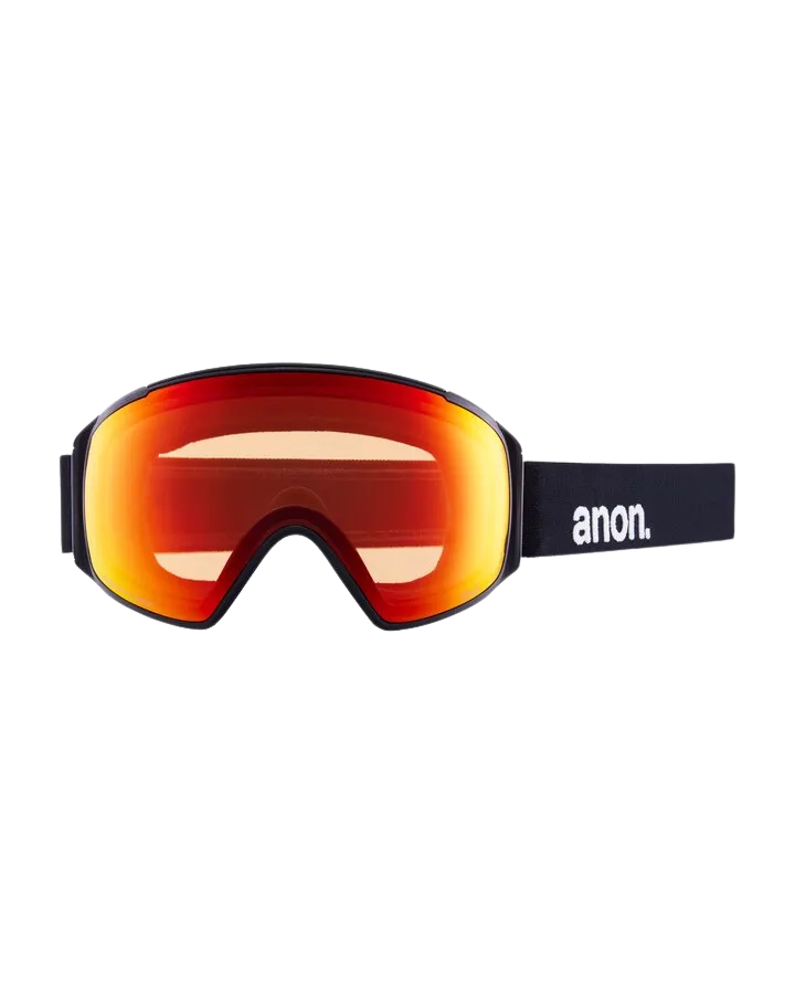 Anon M4S Toric Snow Goggles + Bonus Lens + Mfi Face Mask - Black/Perceive Sunny Red Lens