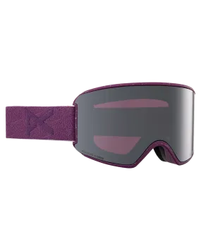 Anon Women's M3 Snow Goggles + Bonus Lens + Mfi Face Mask - Grape/Perceive Sunny Onyx Lens