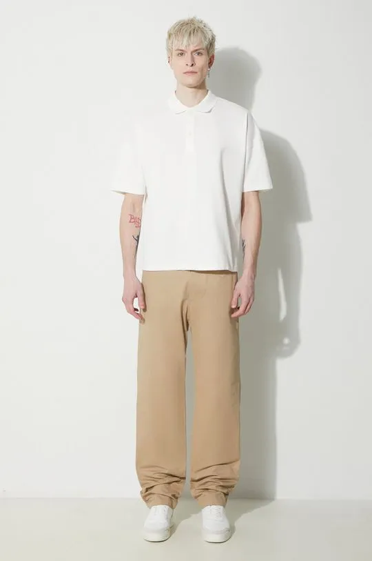 A.P.C. cotton trousers Pantalon Chuck beige color COGEW.H08408.BAA