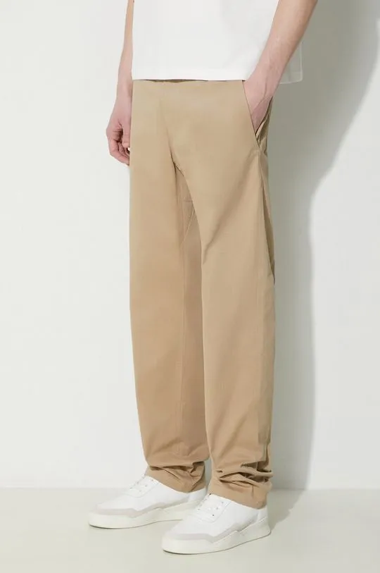 A.P.C. cotton trousers Pantalon Chuck beige color COGEW.H08408.BAA