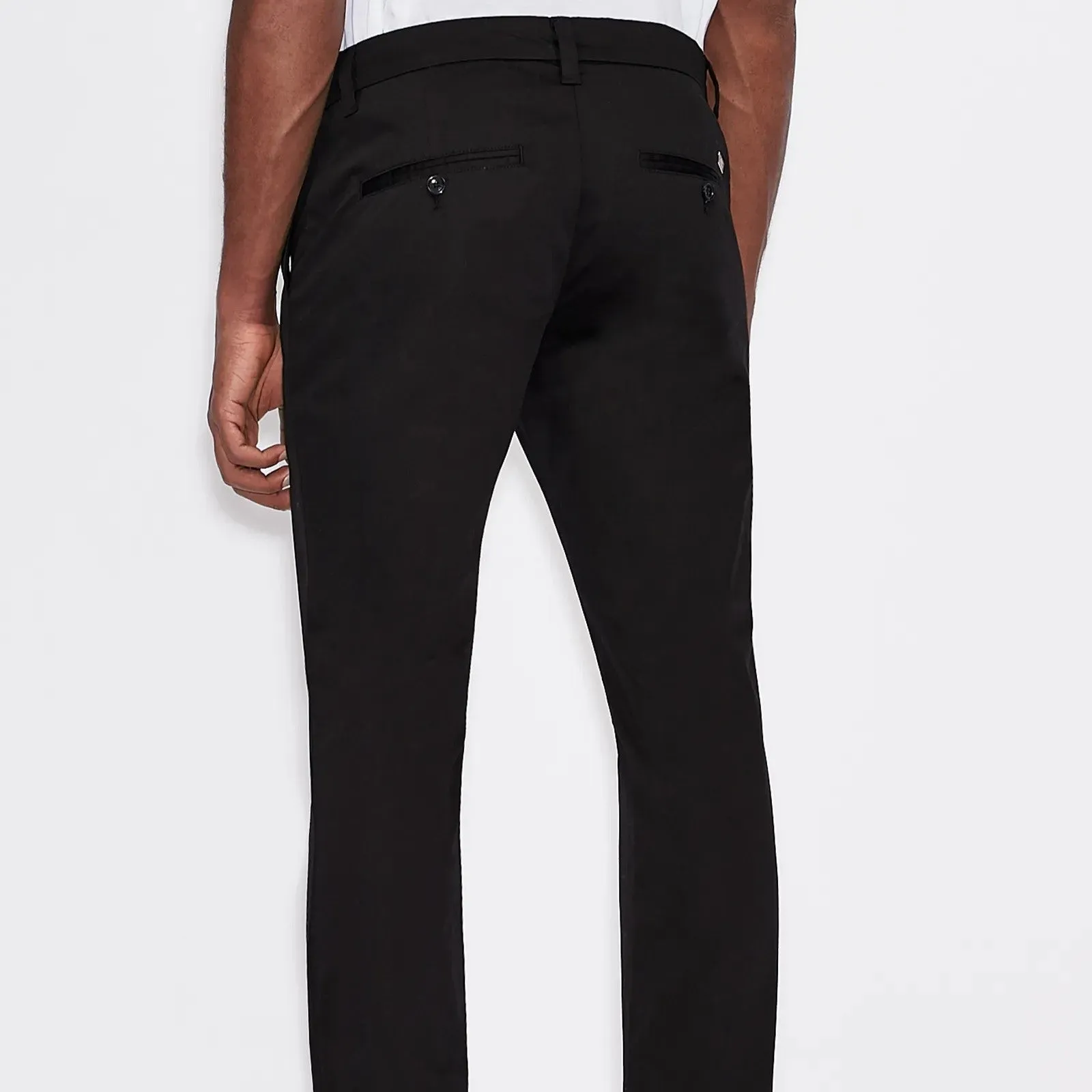 Armani Exchange Essential Black Chinos