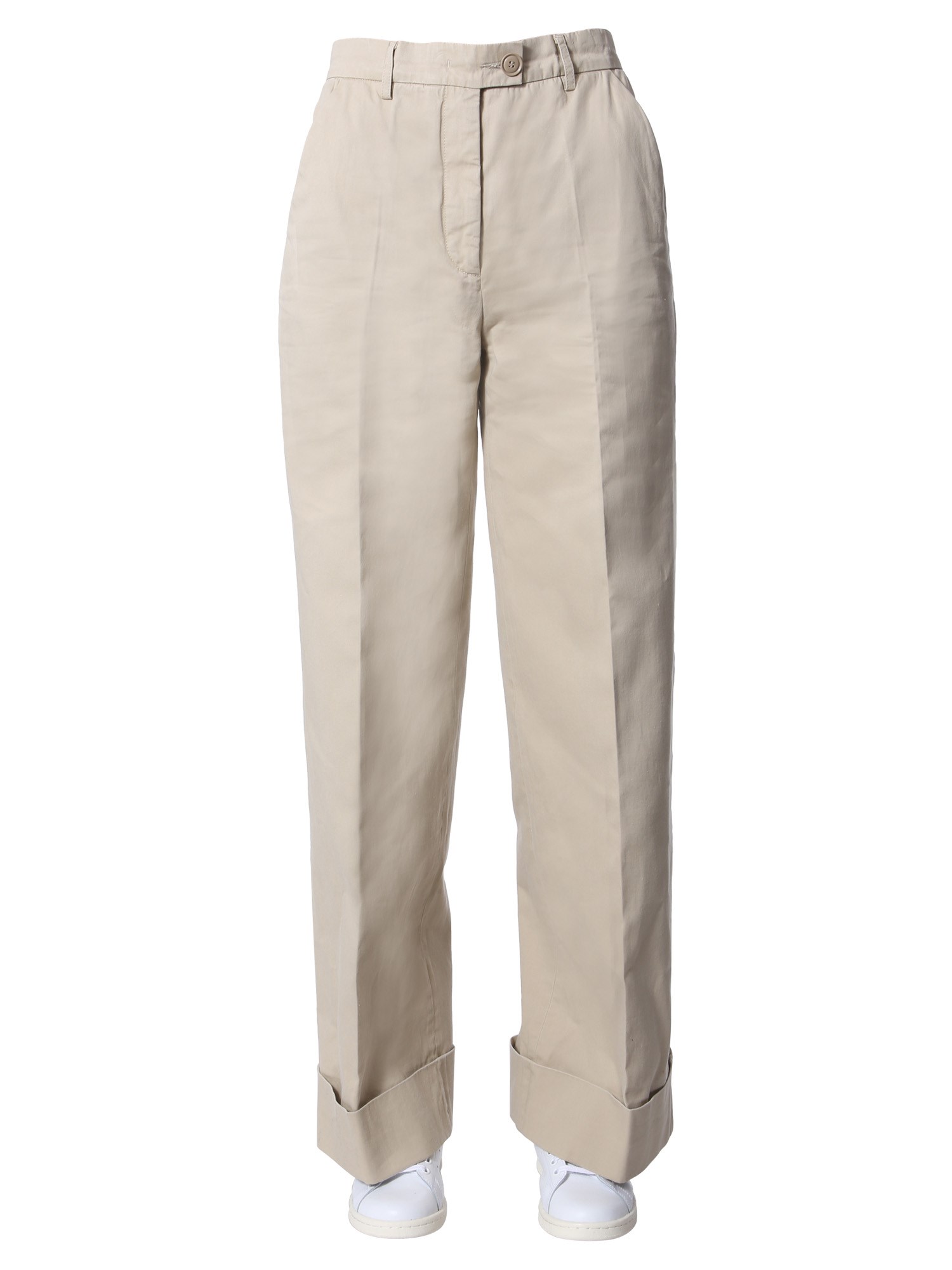 ASPESI    WIDE COTTON TROUSERS