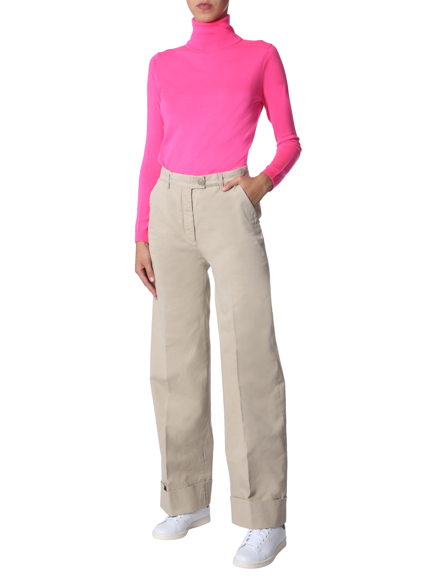 ASPESI    WIDE COTTON TROUSERS