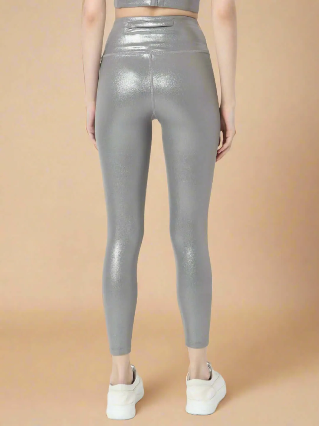 Ath Track Gloss Leggings Shiny Grey