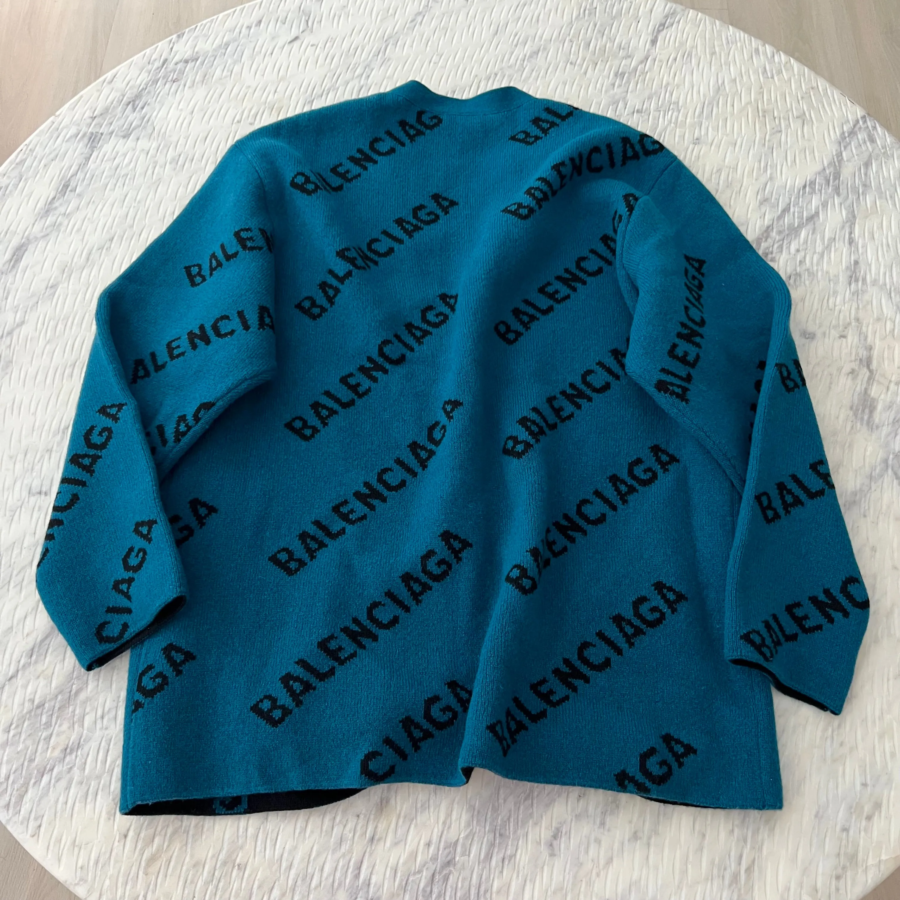 Balenciaga Logo Cardigan