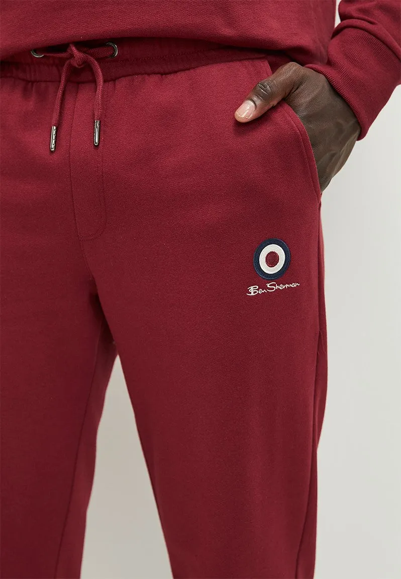 Ben Sherman Wbsj01 Mens Targer Jogger Pants Berry