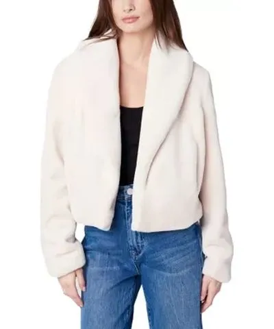 Blank NYC Women's Faux Fur Cropped Jacket