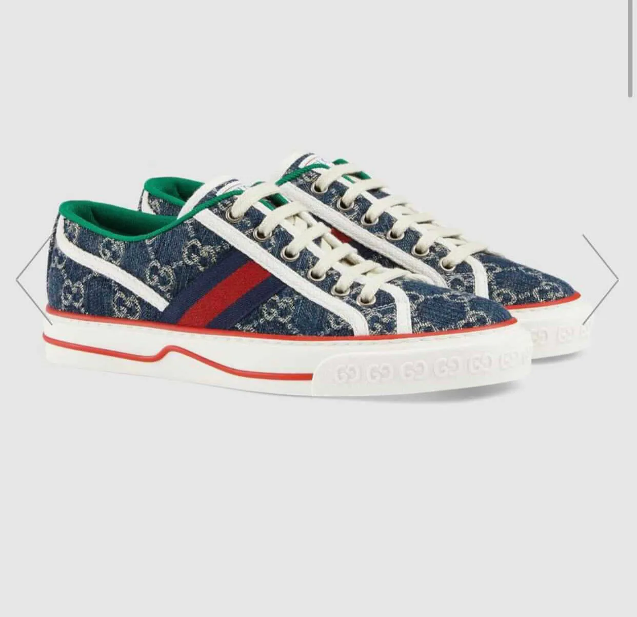 Blue G G Tennis Sneaker