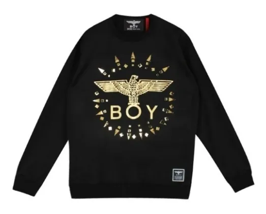 BOY LONDON  |Unisex Studded Street Style U-Neck Long Sleeves