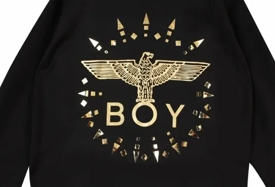 BOY LONDON  |Unisex Studded Street Style U-Neck Long Sleeves