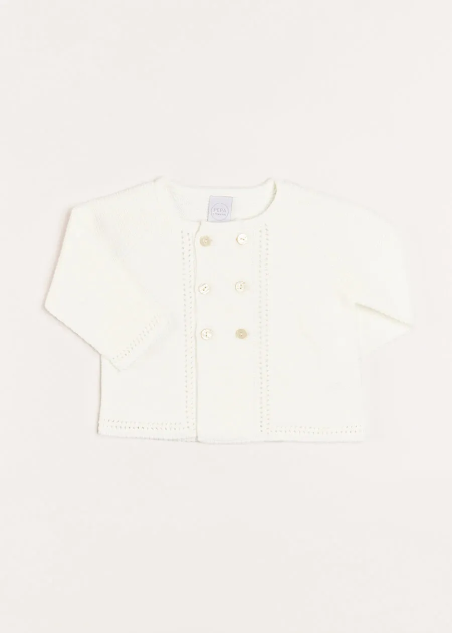 Boys Celebration Cardigan in Ivory (12mths-10yrs)