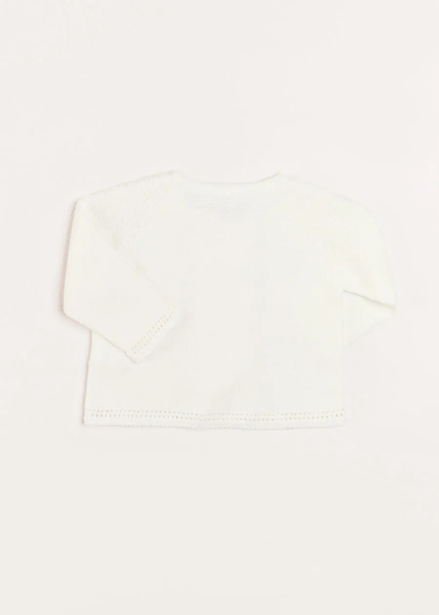 Boys Celebration Cardigan in Ivory (12mths-10yrs)