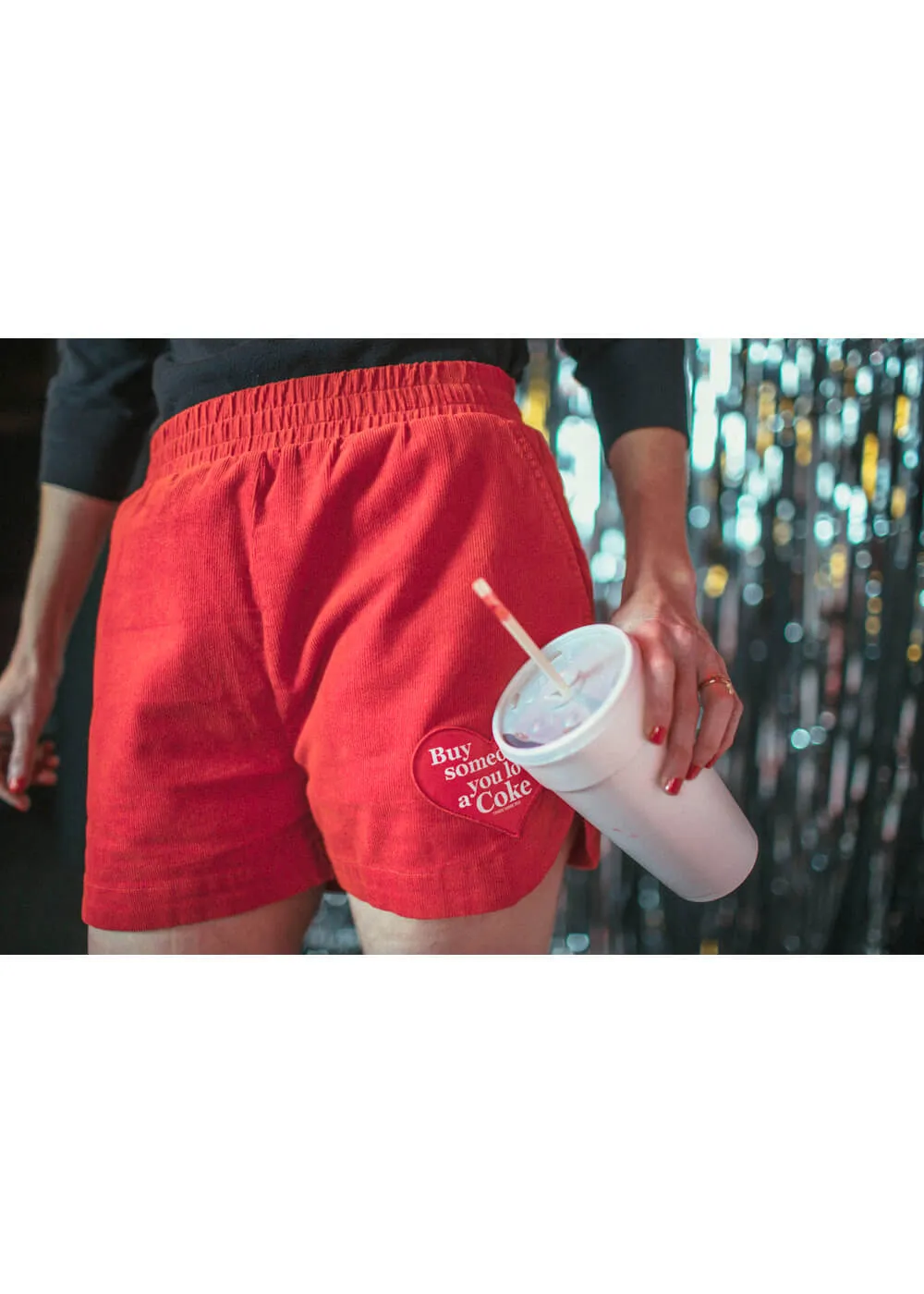 Brixton x Coca Cola Women's Runner Shorts Red