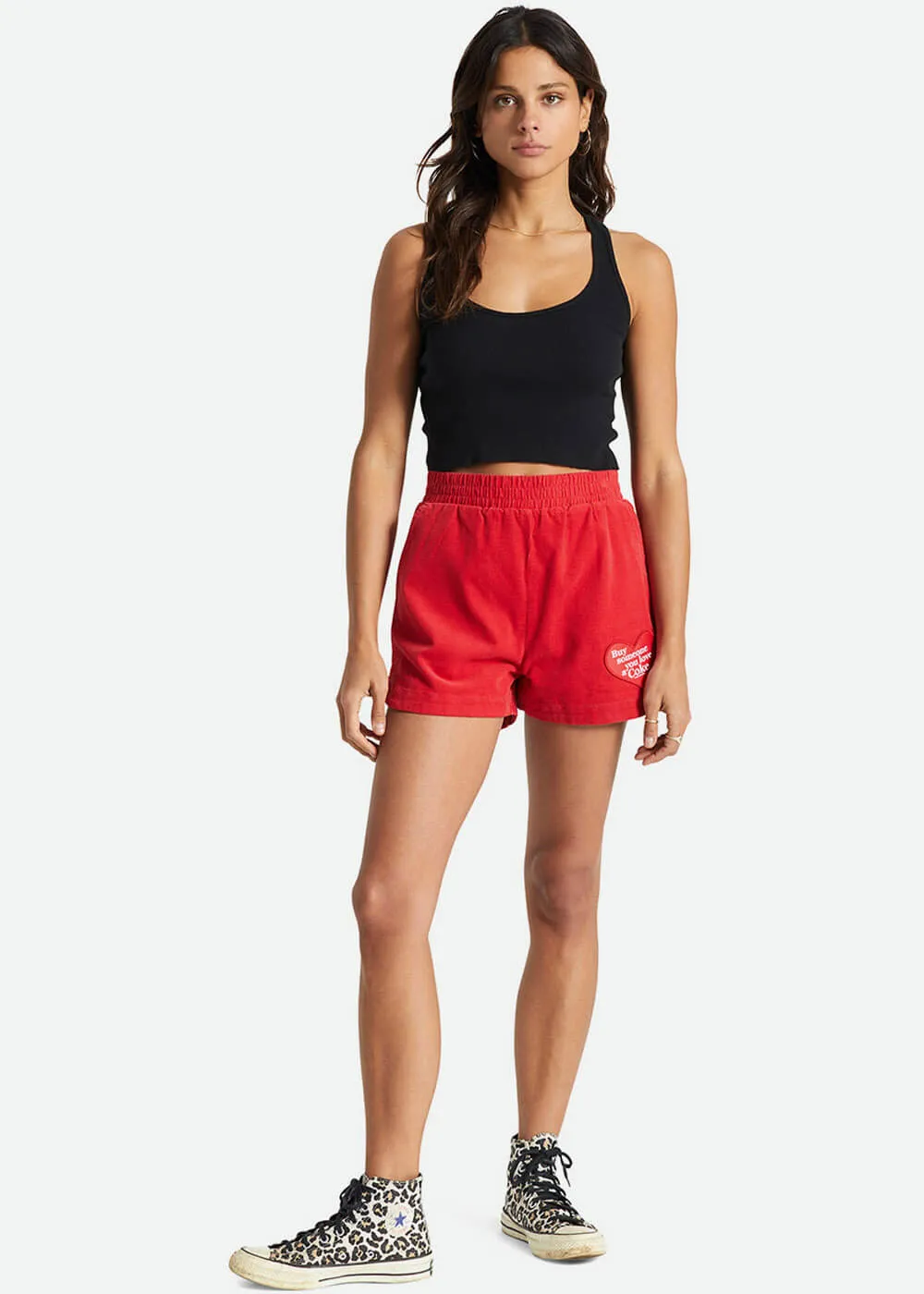 Brixton x Coca Cola Women's Runner Shorts Red