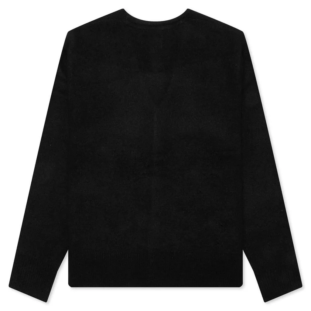 Brushed Cardigan - Black