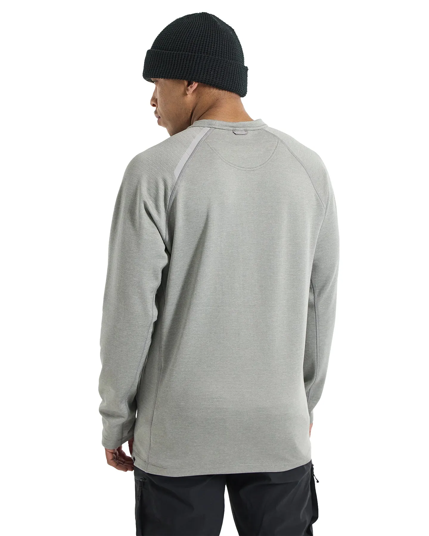 Burton Men's Multipath Grid Crewneck Fleece - Sharkskin