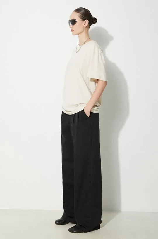 Carhartt WIP cotton trousers Leola Pant black color I033147.8906