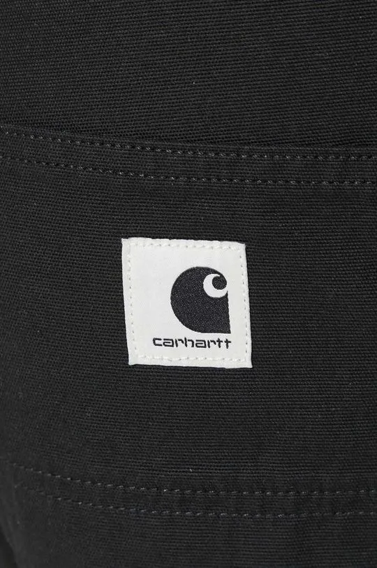 Carhartt WIP cotton trousers Pierce Pant Straight black color I032966.8902