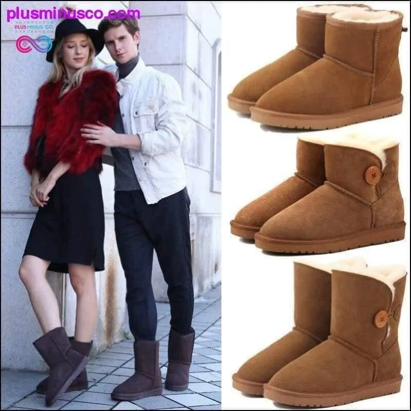 Casual classic warm wear-resistant anti-slip Genuine Leather