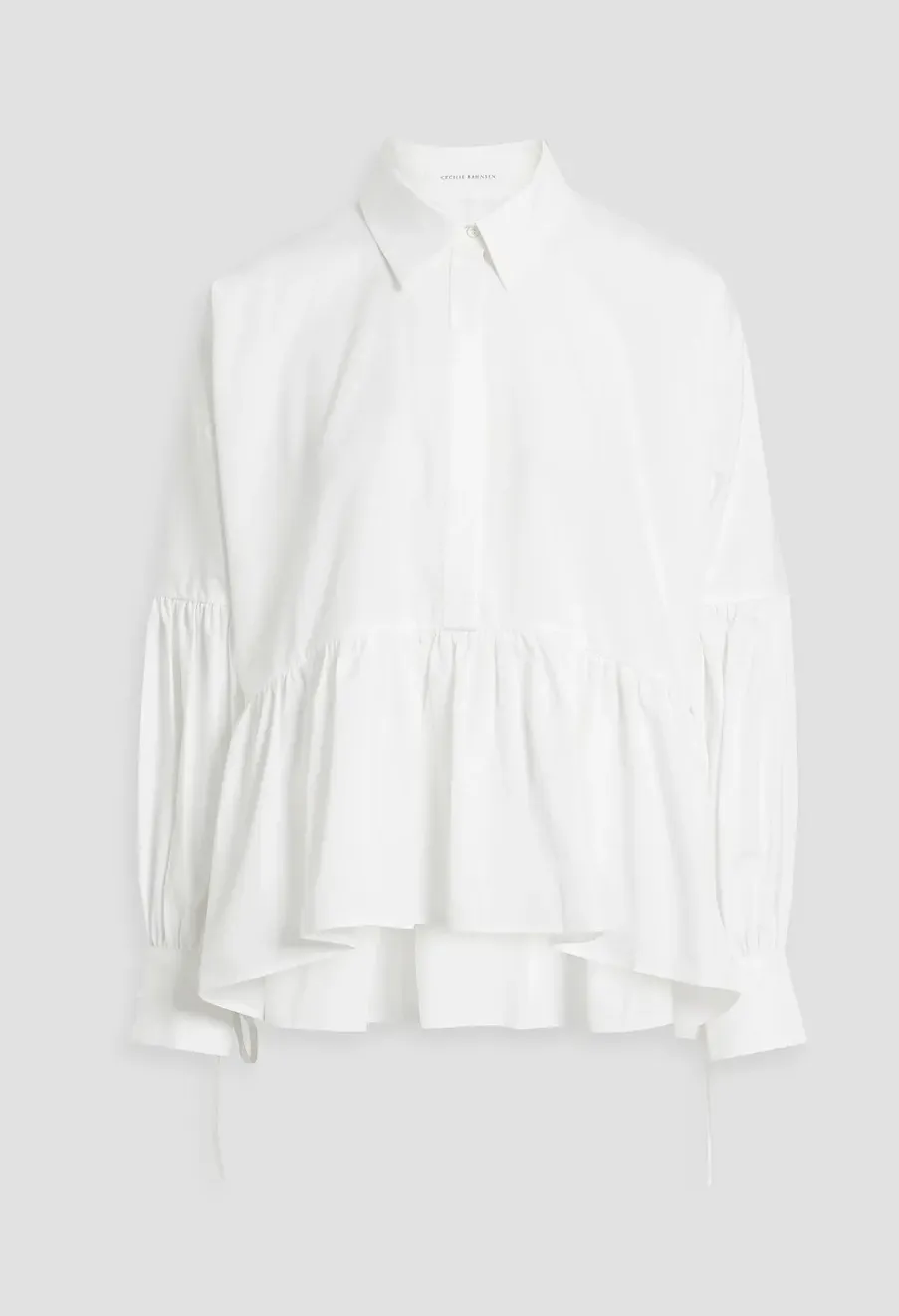 CECILIE BAHNSEN  |Casual Style Long Sleeves Plain Cotton Office Style