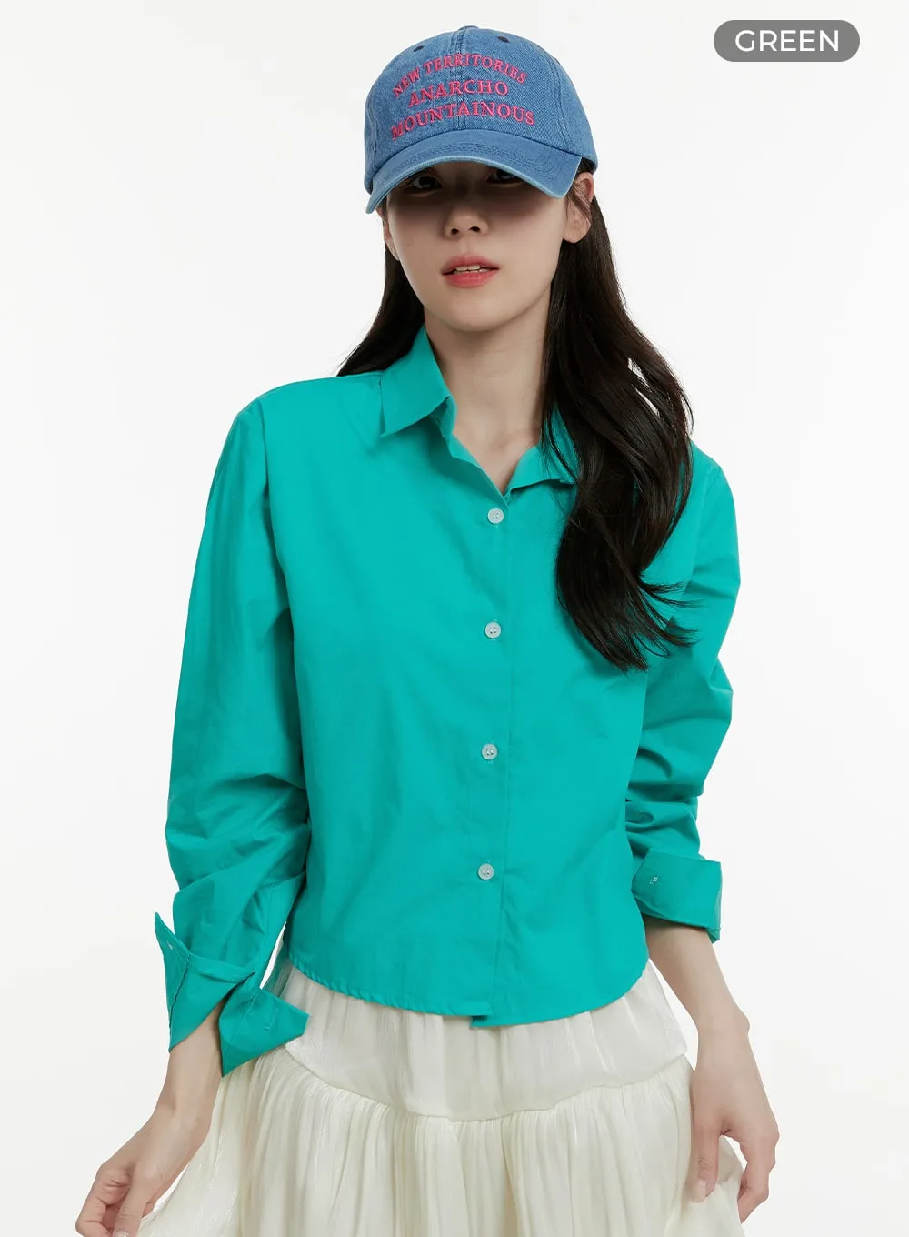 Collared Button-Up Shirt OA405