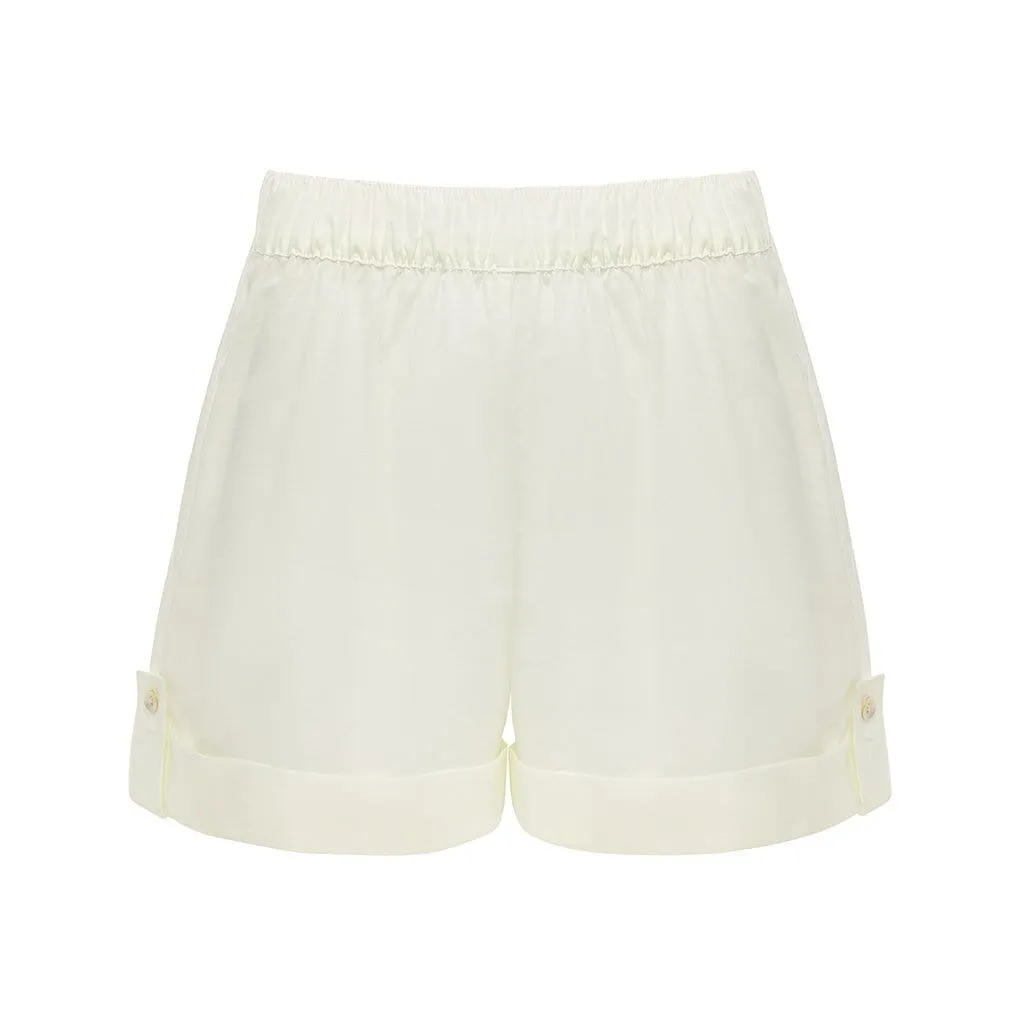 Cream Lounge Shorts