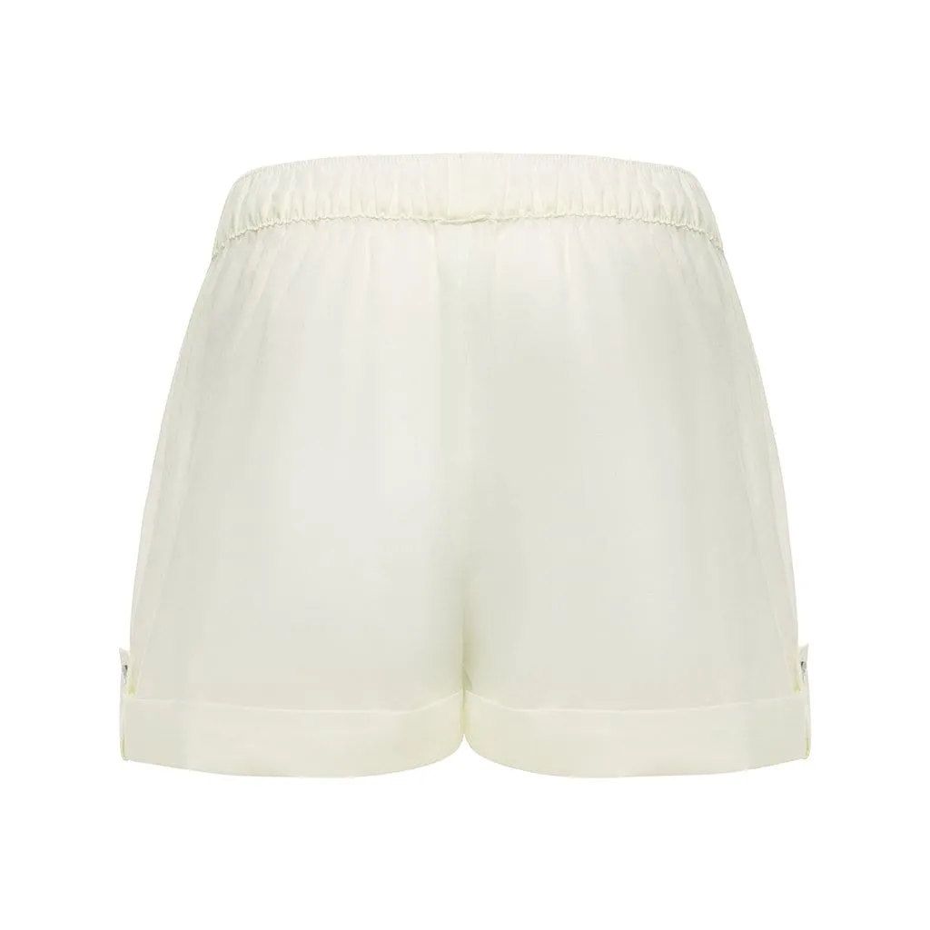 Cream Lounge Shorts