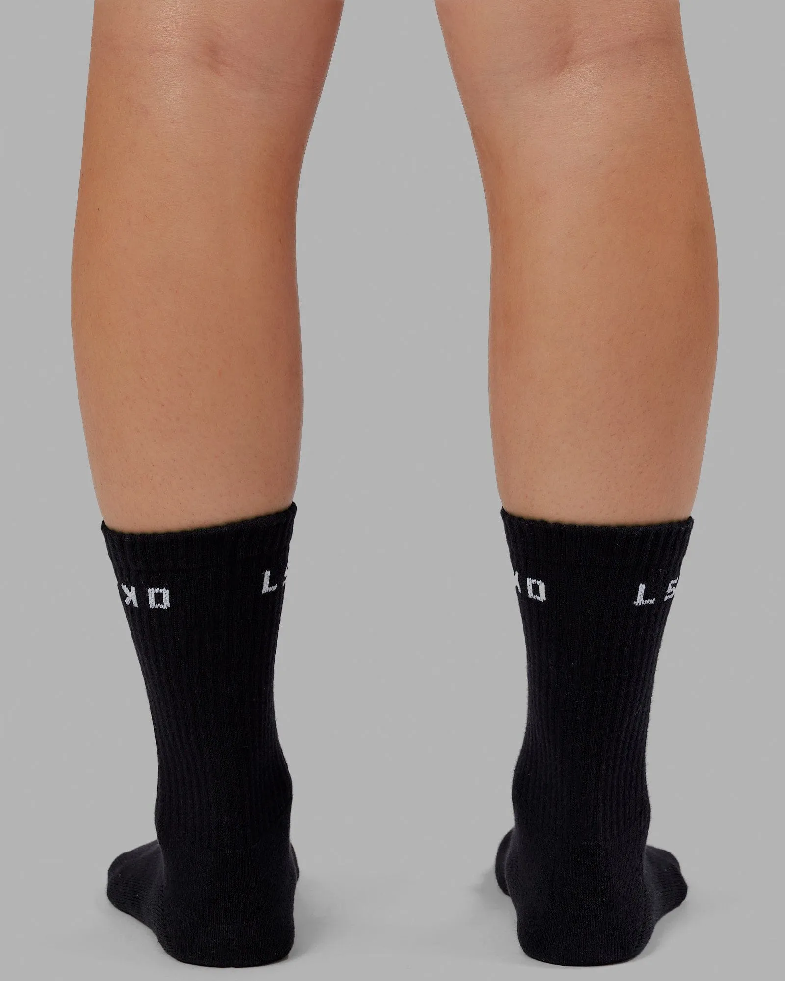 Daily 3 Pack Crew Socks - Black