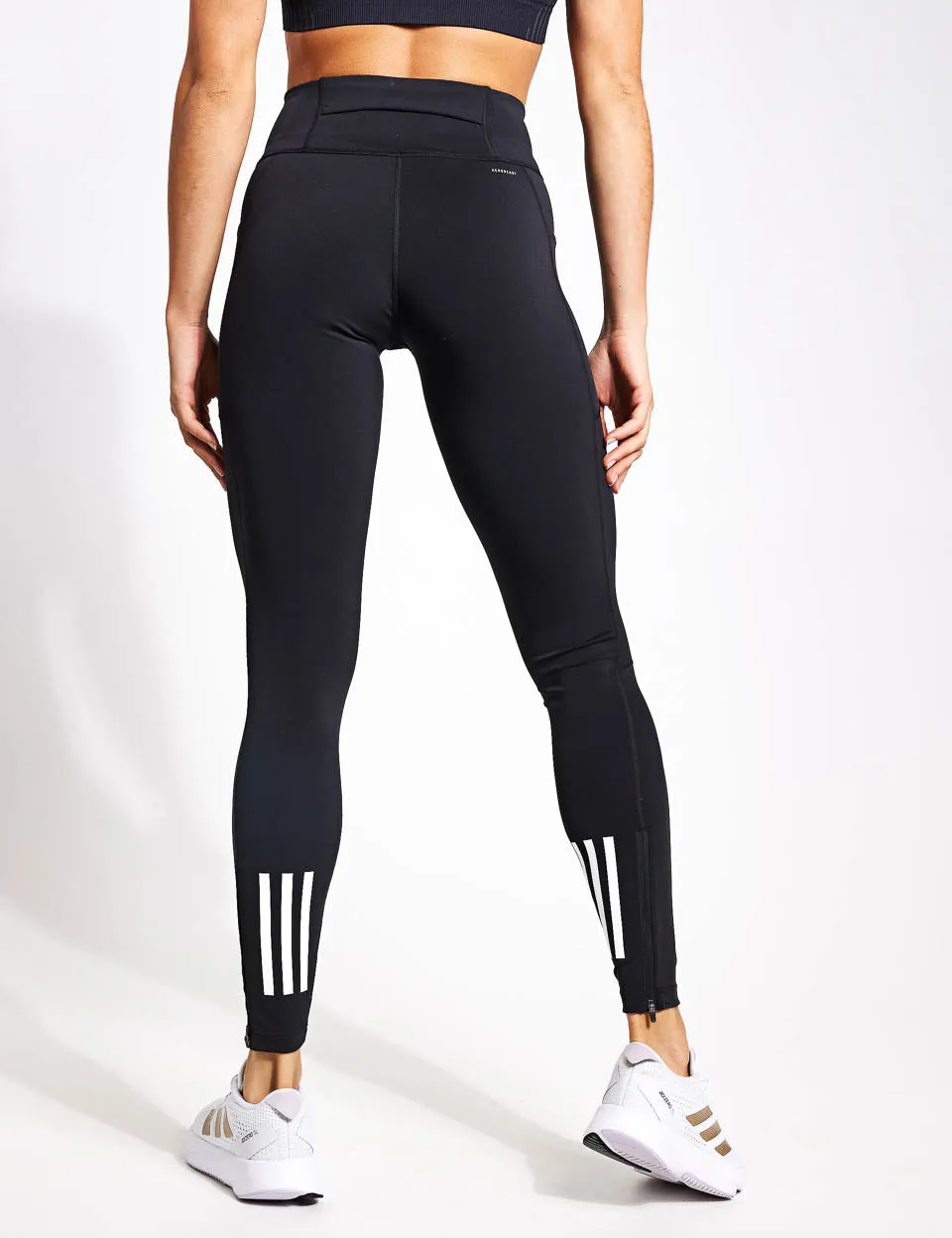 DailyRun Full Length Leggings - Black/White