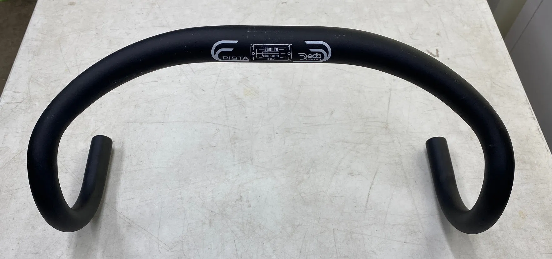 Deda Elementi Pista Track Drop Bar Cycling Handlebars 40cm 31.7mm Black