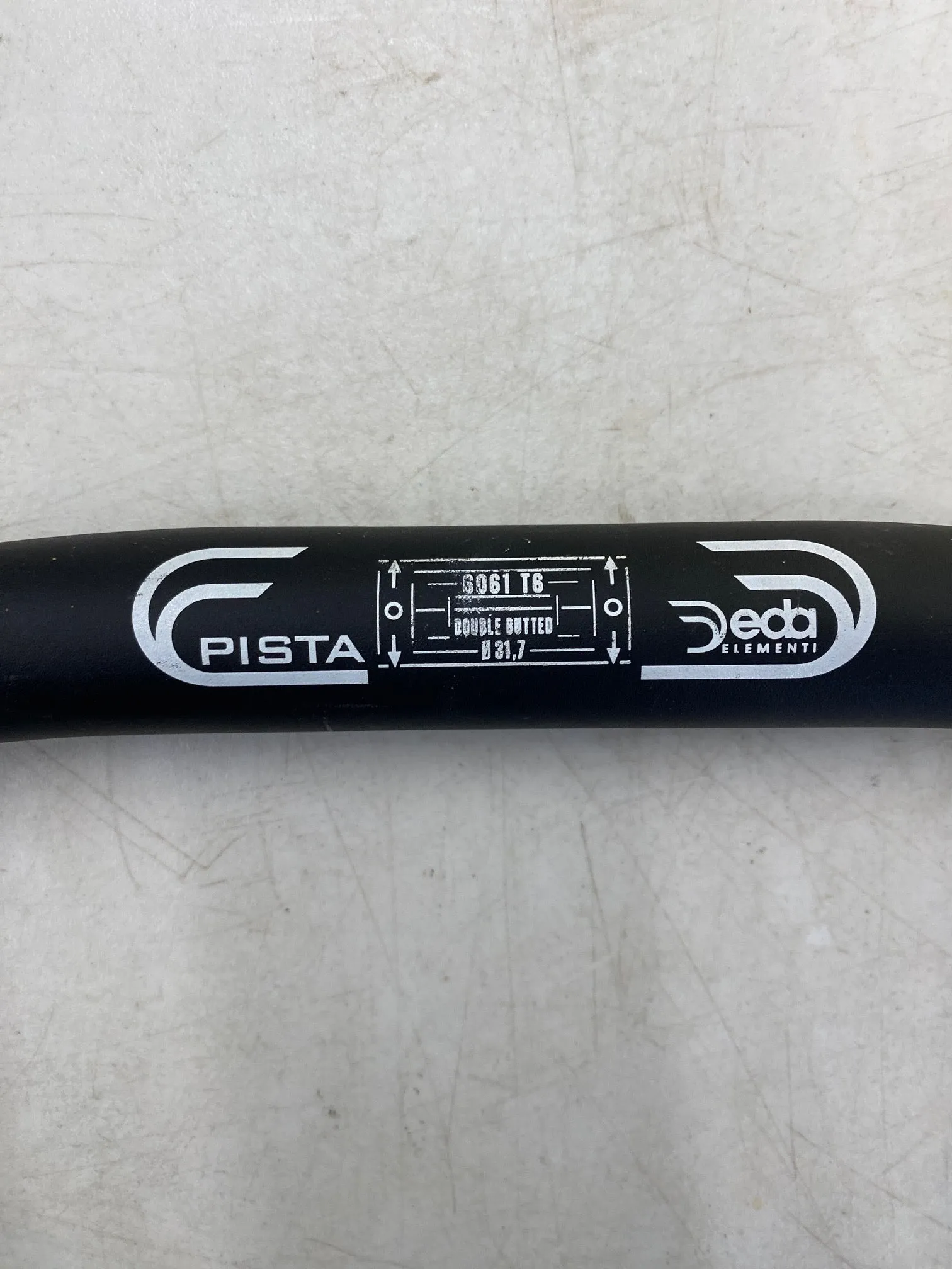 Deda Elementi Pista Track Drop Bar Cycling Handlebars 40cm 31.7mm Black